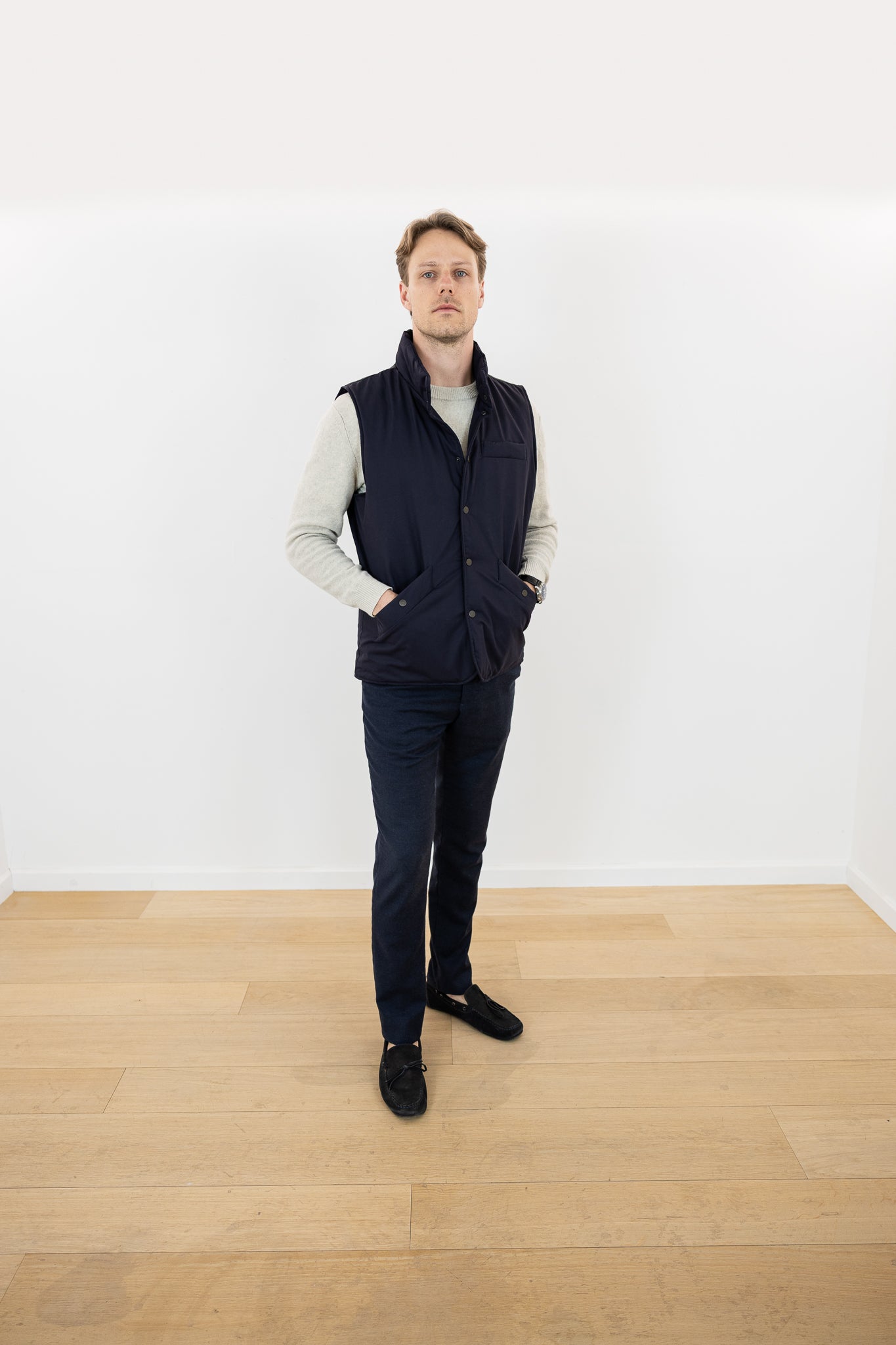 DOWN BODYWARMER MARINE