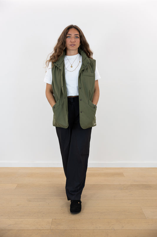 DOWN BODYWARMER KHAKI