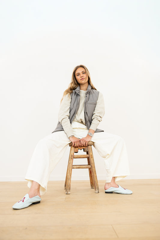 DOWN BODYWARMER GREY