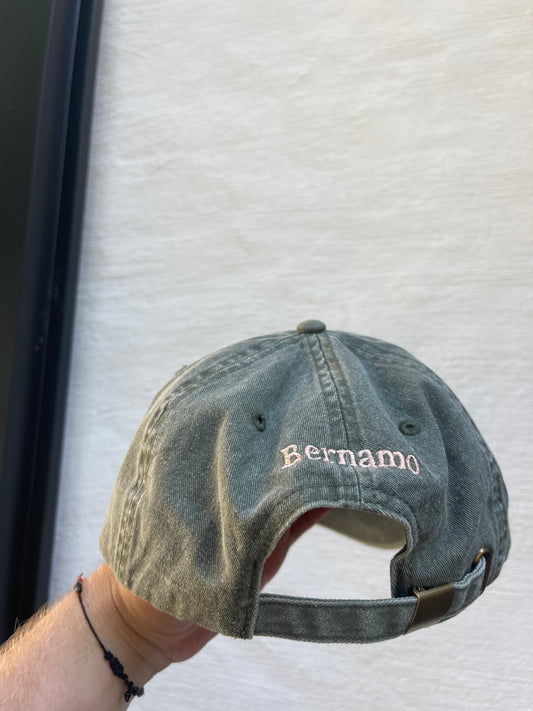 BERNAMO VINTAGE CAP OLIVE GREEN