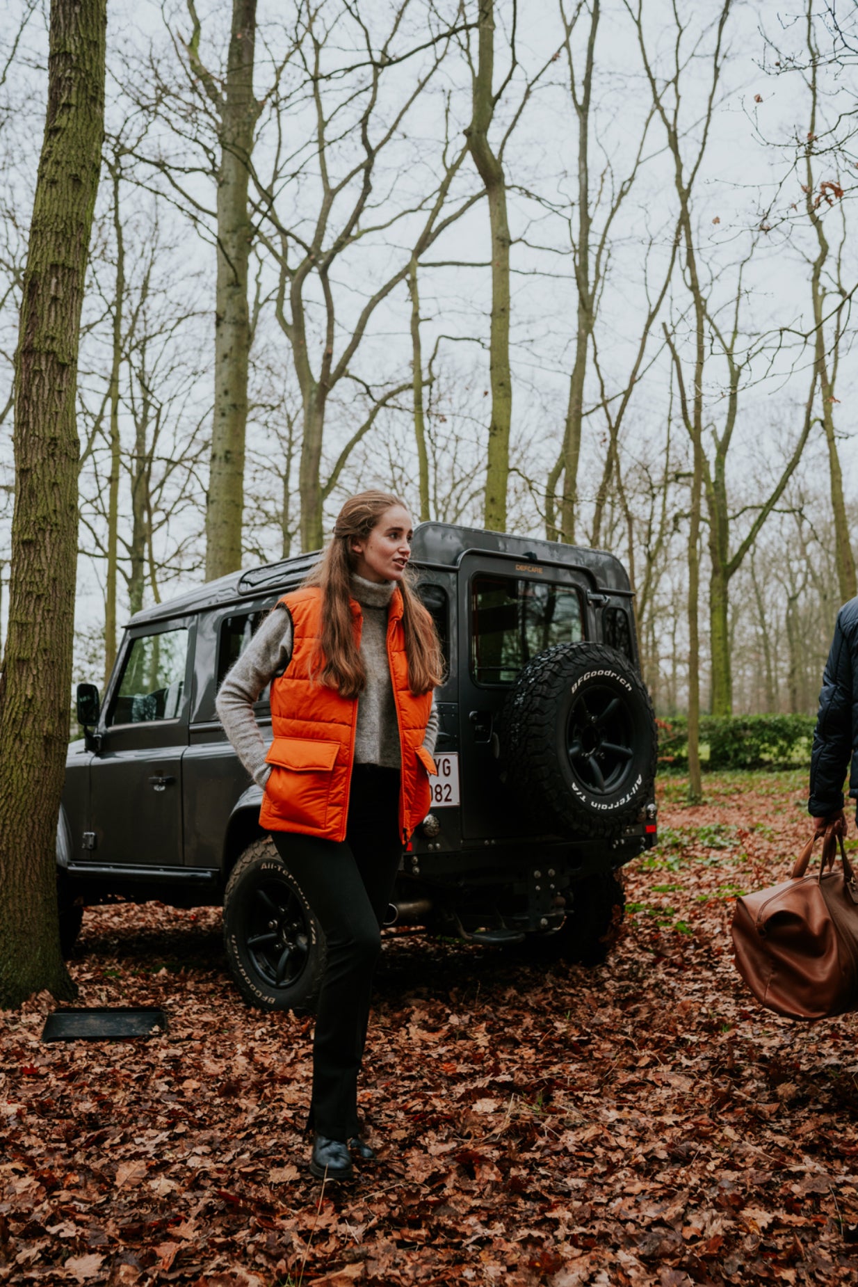 GILET EN DUVET ORANGE