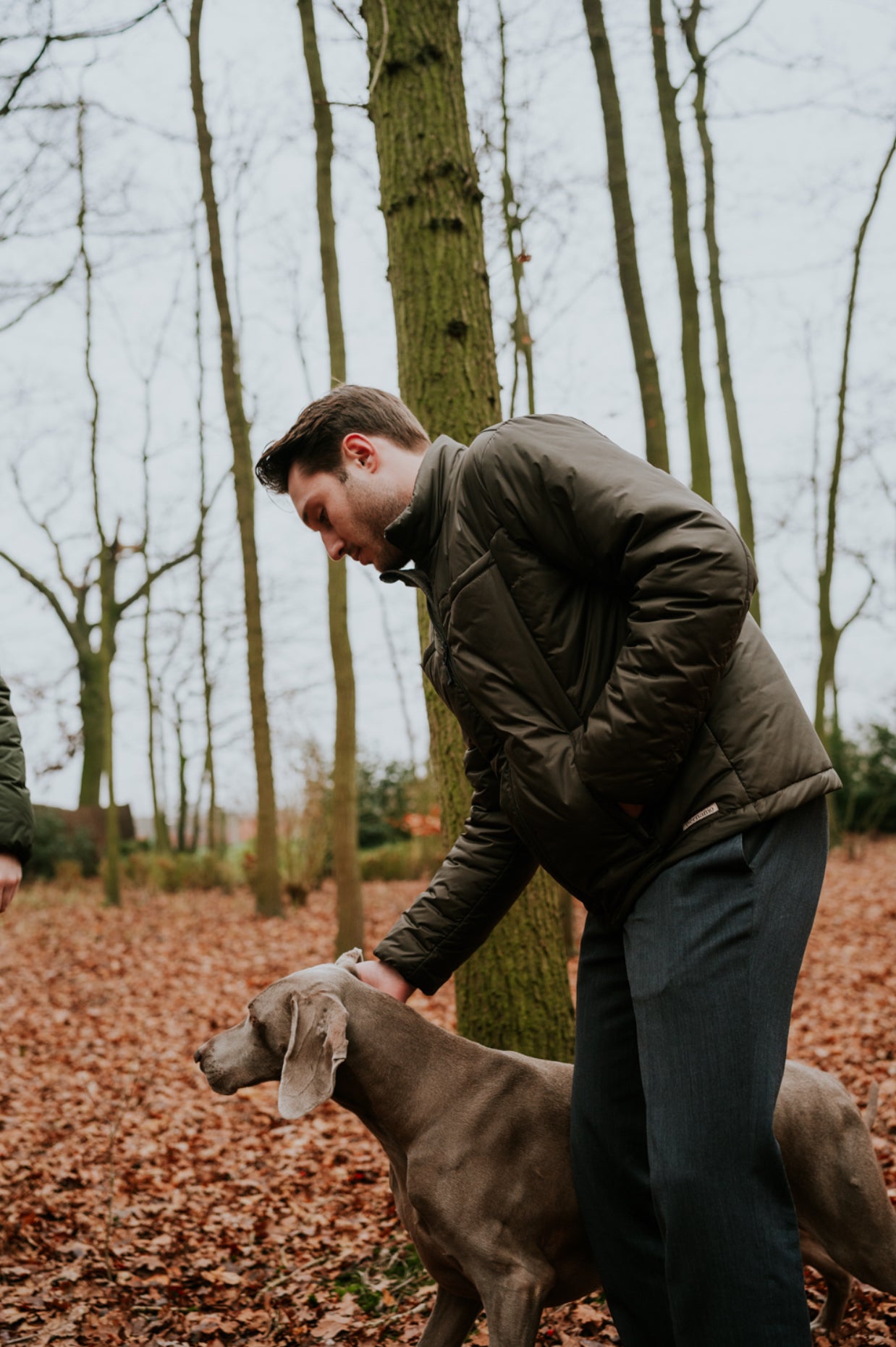 VESTE CLASSIQUE EN DUVET MARRON