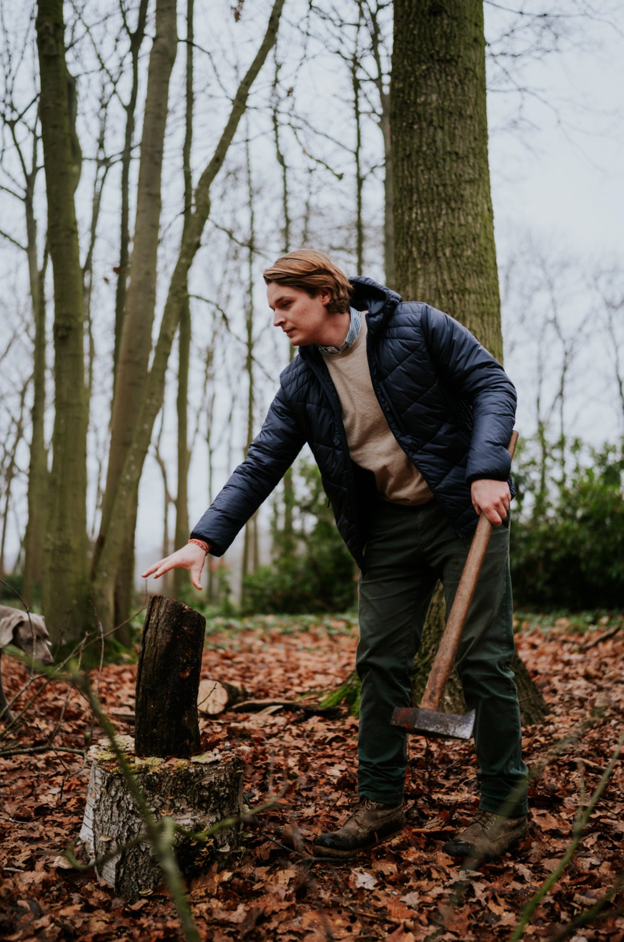 VESTE LIFESTYLE EN DUVET BLEU MARINE