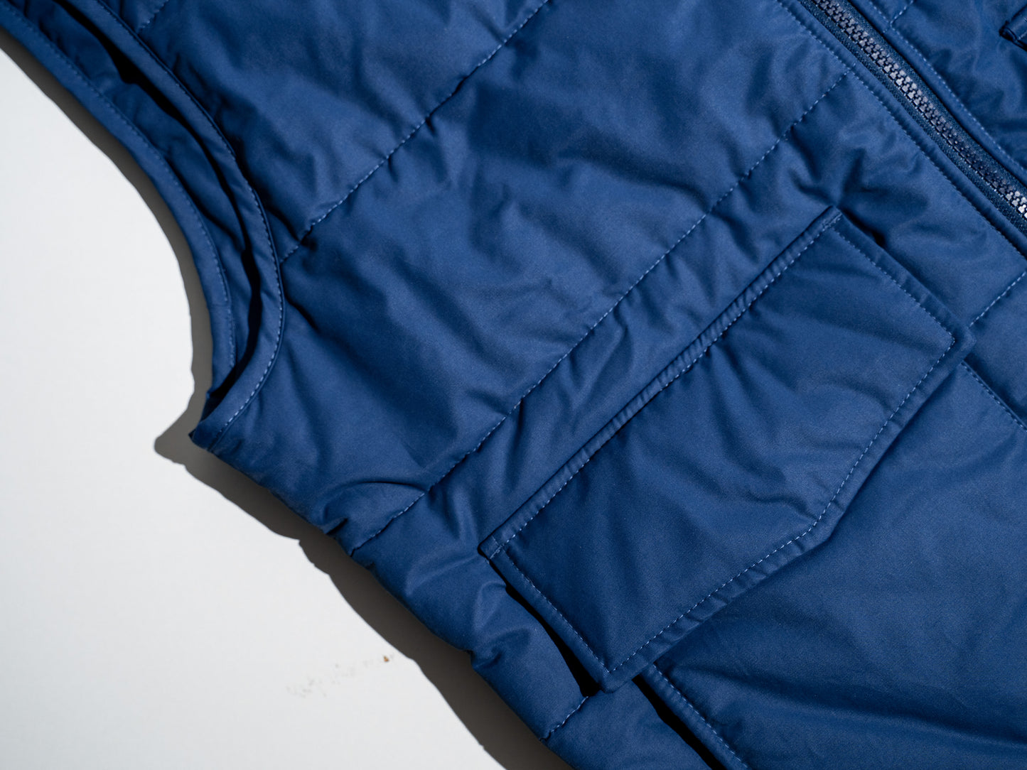 Gilet duvet bleu cobalt