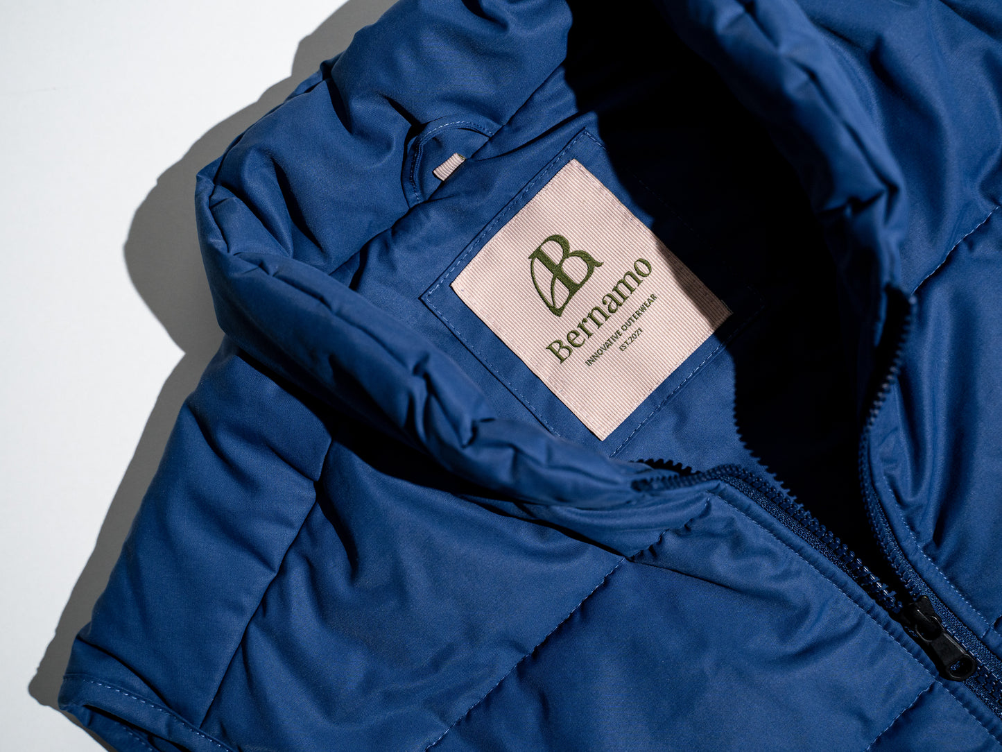 Gilet duvet bleu cobalt