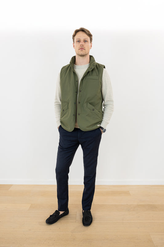 DOWN BODYWARMER KHAKI