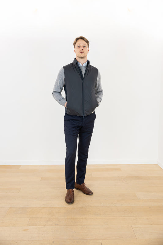 DOWN BODYWARMER GRIS