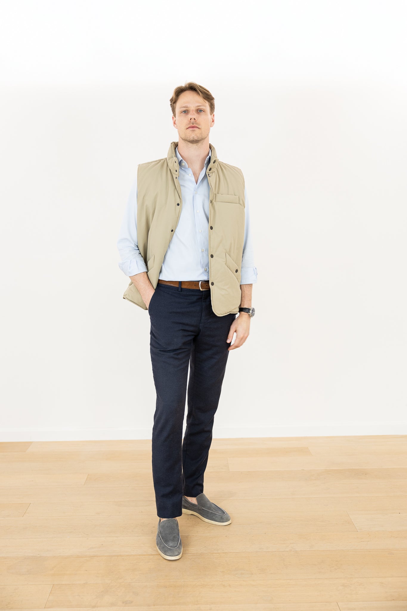 BODYWARMER BEIGE