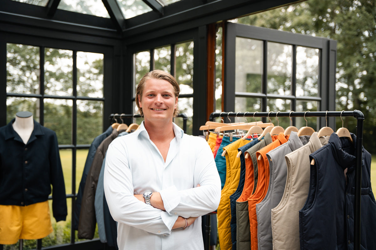 Amaury, the founder of Bernamo Clothing