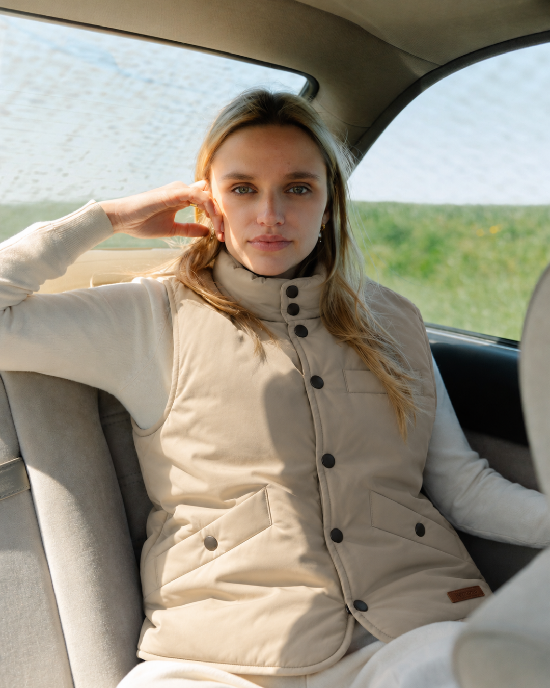 Marise - Woman Bodywarmer - Sand Beige