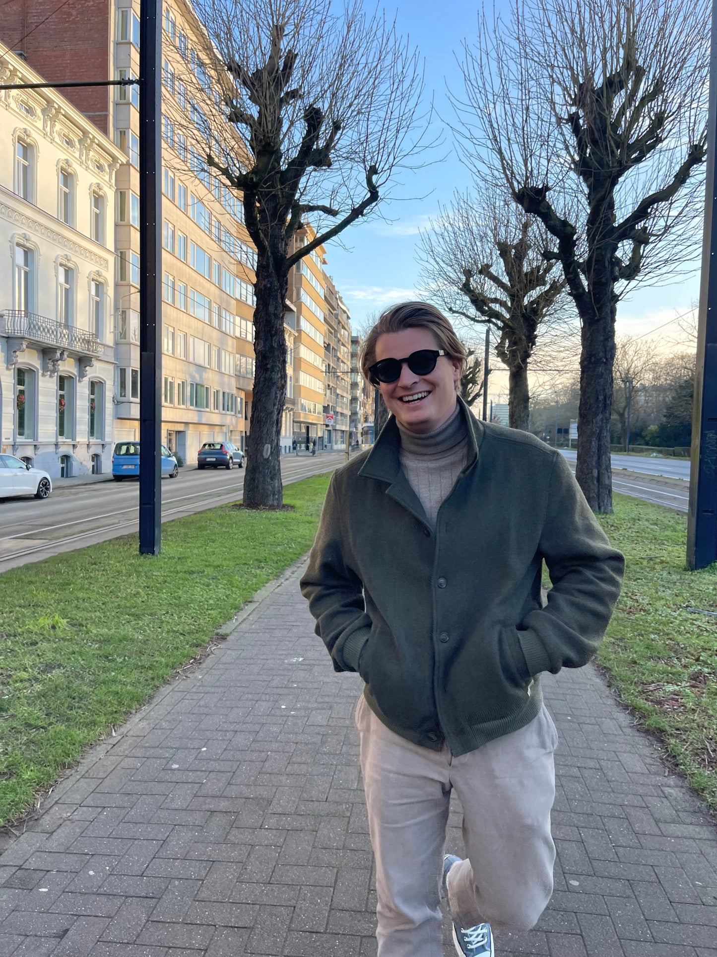 WOOL BOMBER JACKET KHAKI