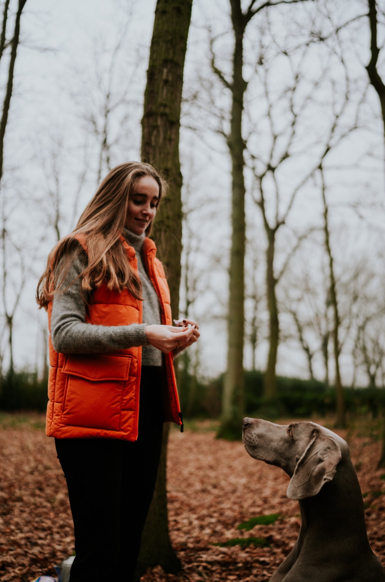 DONSBODYWARMER ORANJE