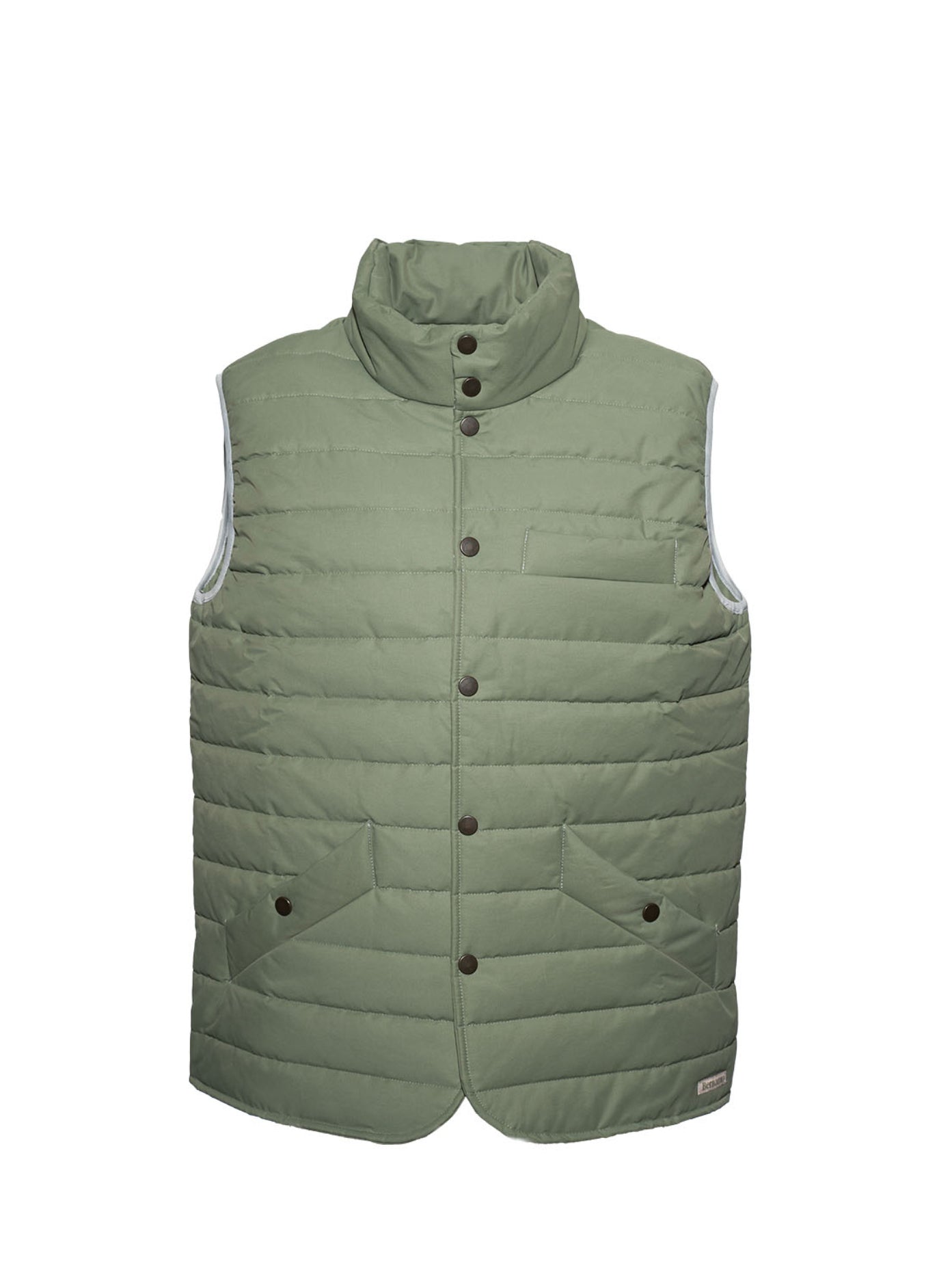 DOWN BODYWARMER GREEN (STITCHED)