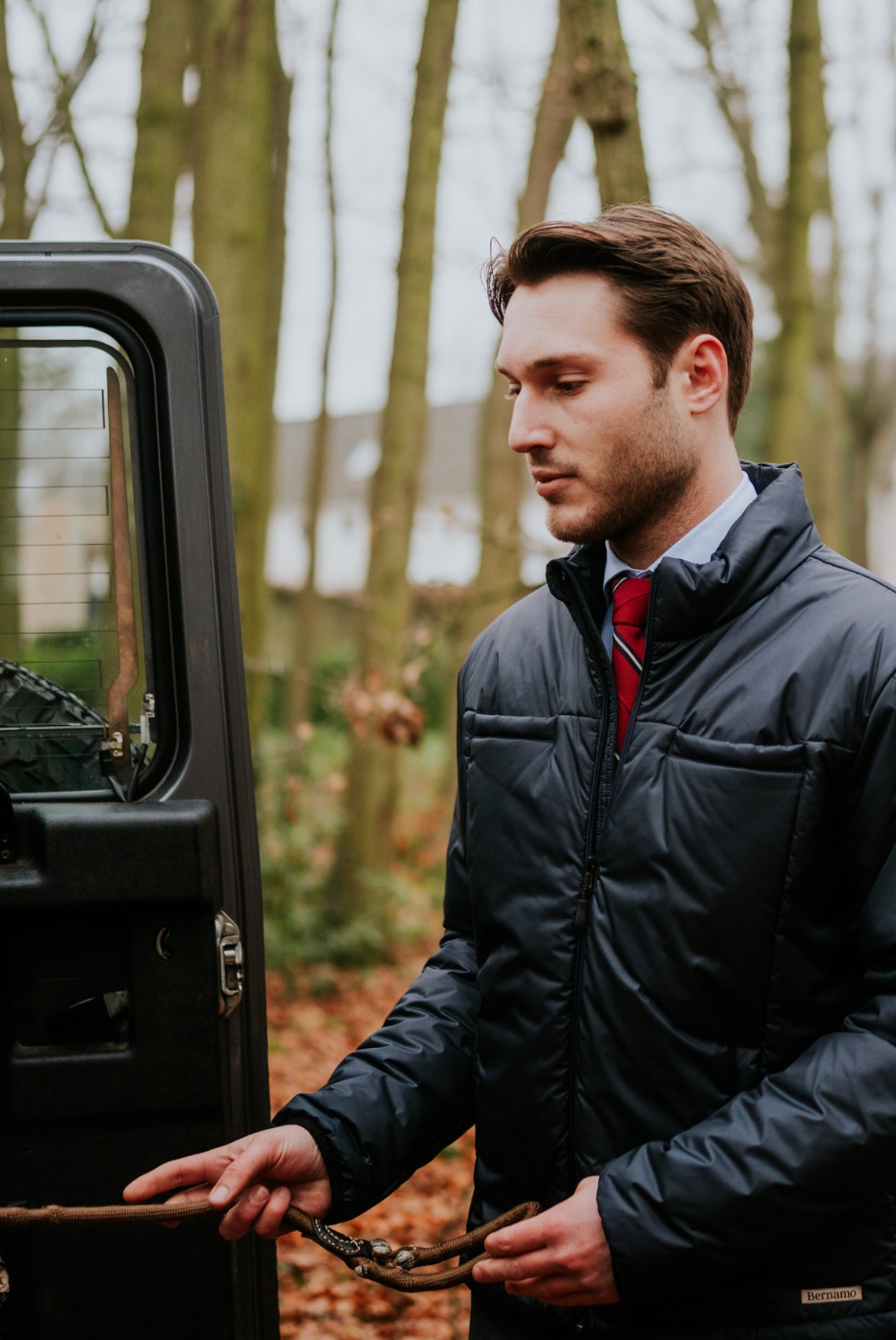 DOWN CLASSIC JACKET NAVY