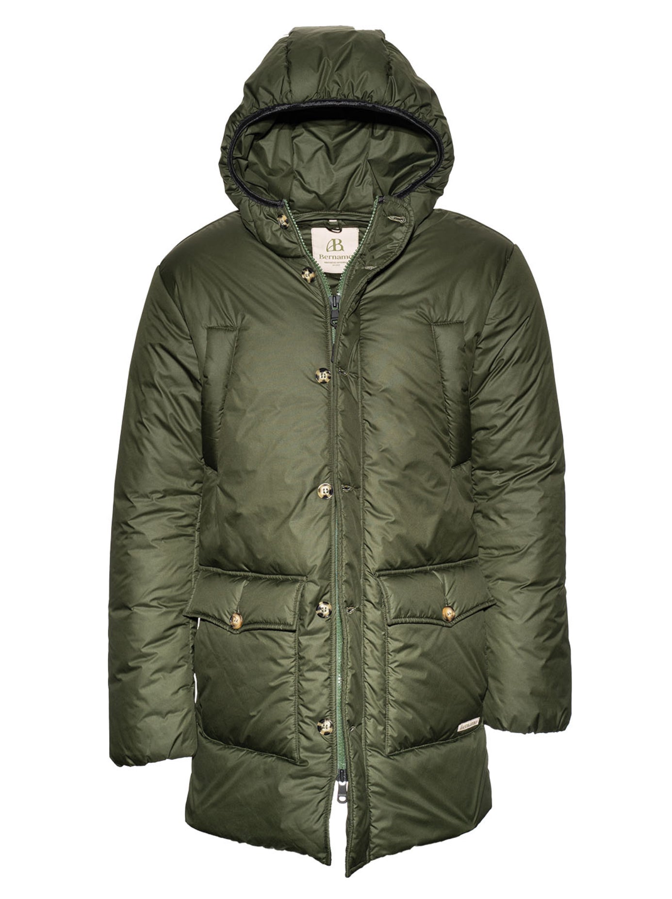 VESTE LONGUE EN DUVET KAKI