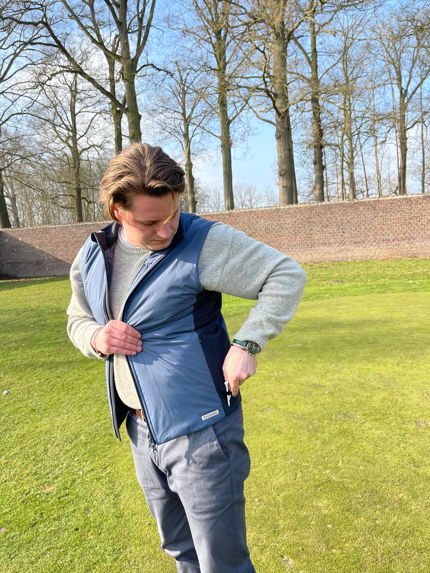 DOWN (GOLF) VEST BLUE