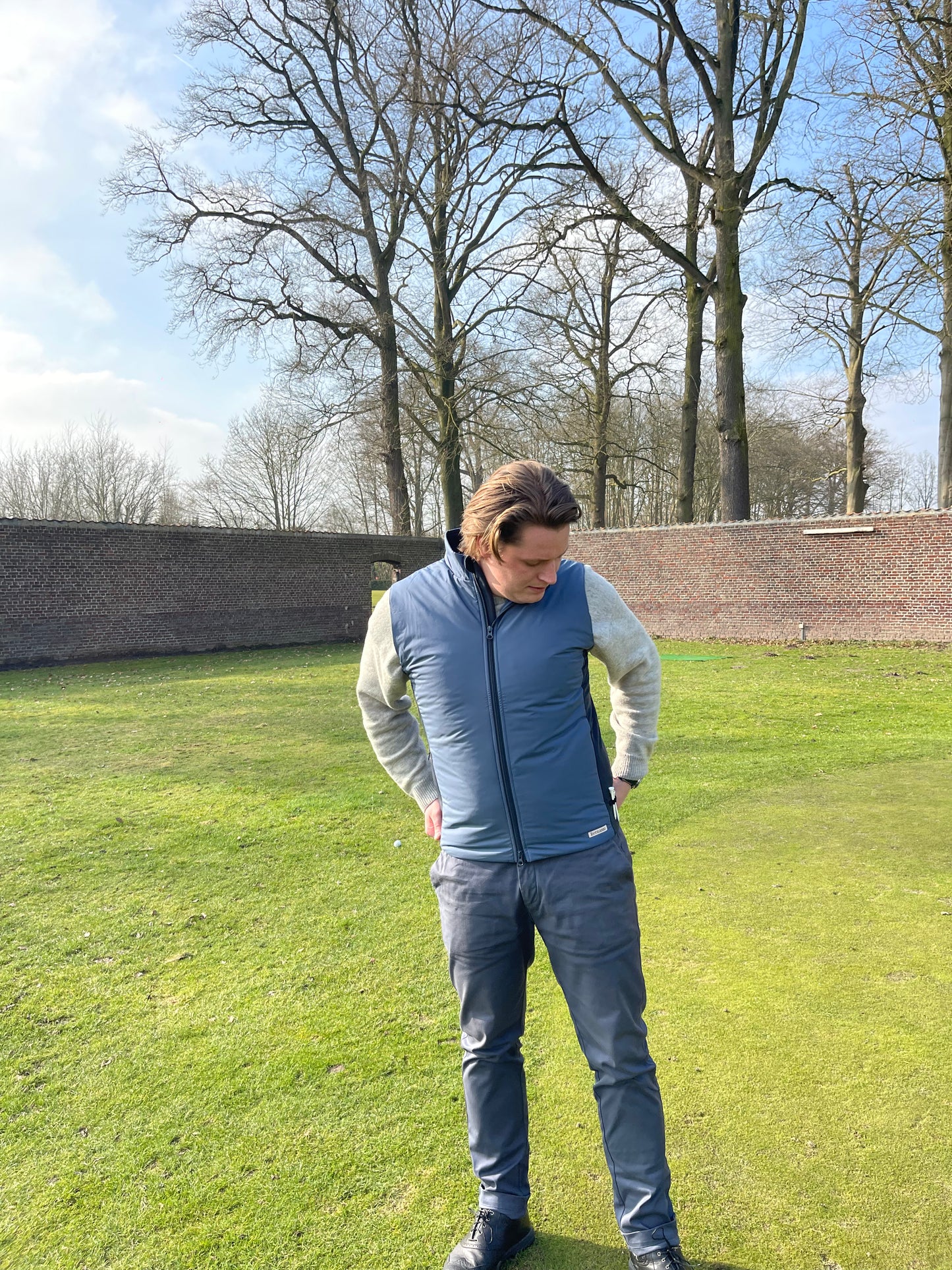 DOWN (GOLF) VEST BLUE