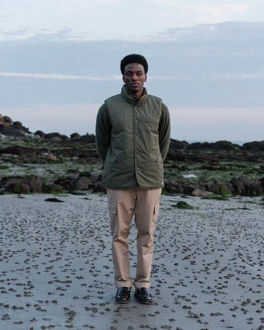 DOWN BODYWARMER KHAKI