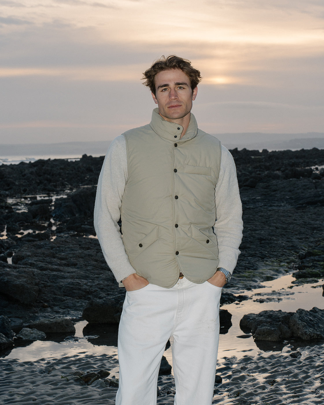 BODYWARMER BEIGE