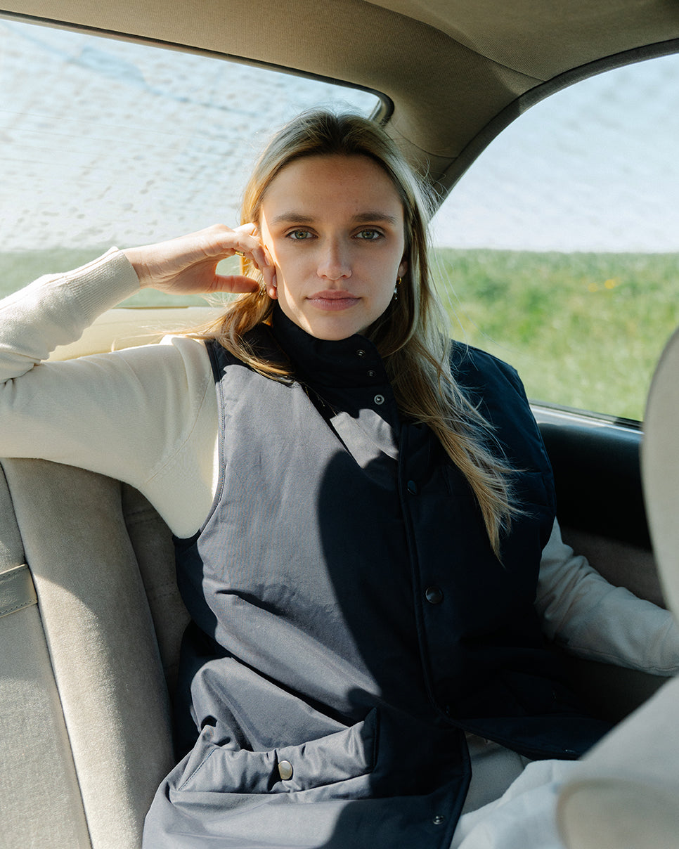 Amaury - Classic Gilet - Bleu Marine (Femme)