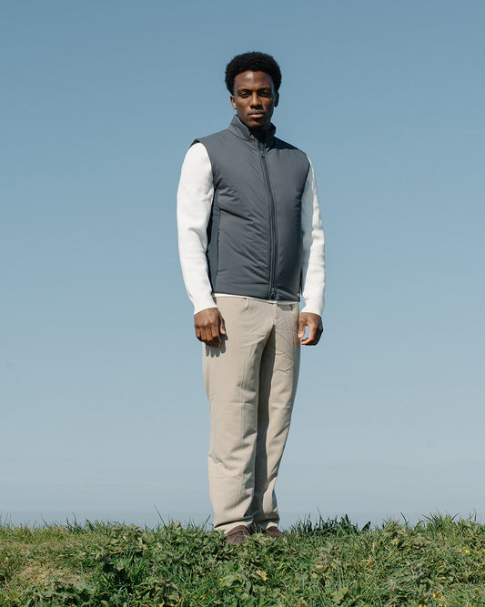 INSULATED DOWN (GOLF) VEST ANTRACITE