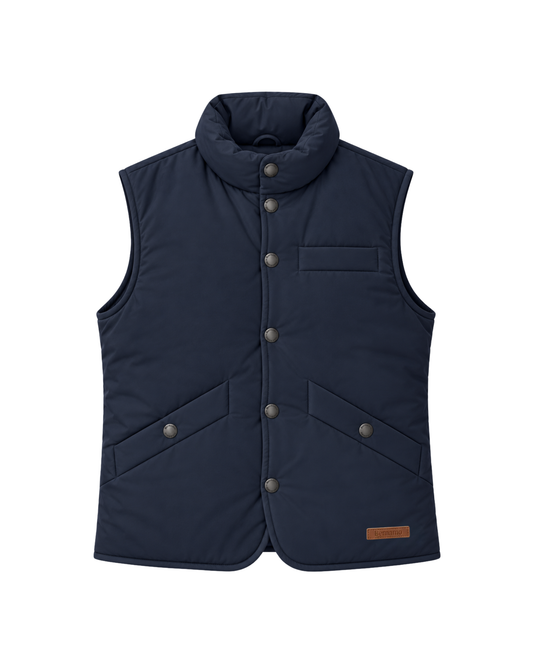 VESTE CLASSIQUE EN DUVET BLEU MARINE
