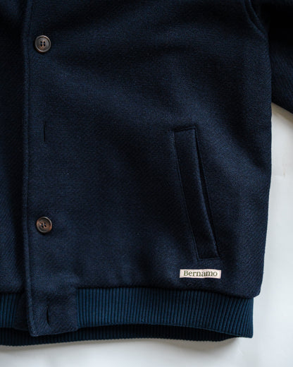 Arthur - Blouson aviateur en laine - Marine