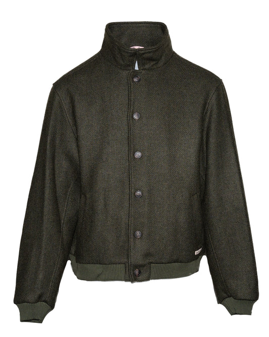 WOOL BOMBER JACKET KHAKI