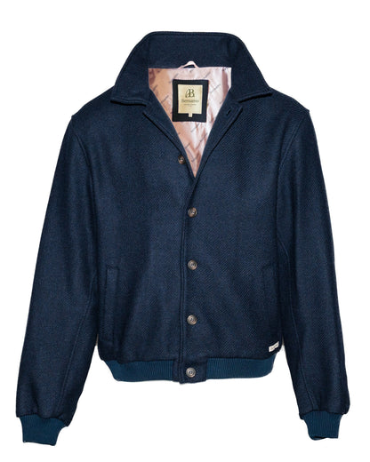 Arthur - Blouson aviateur en laine - Marine