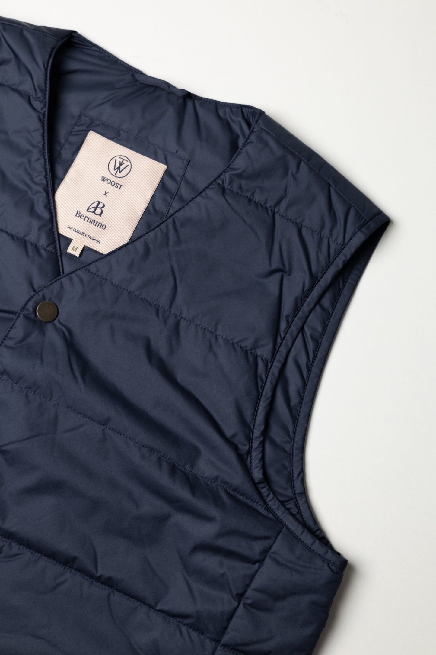 DOWN V NECK GILLET NAVY (LIGHTWEIGHT)