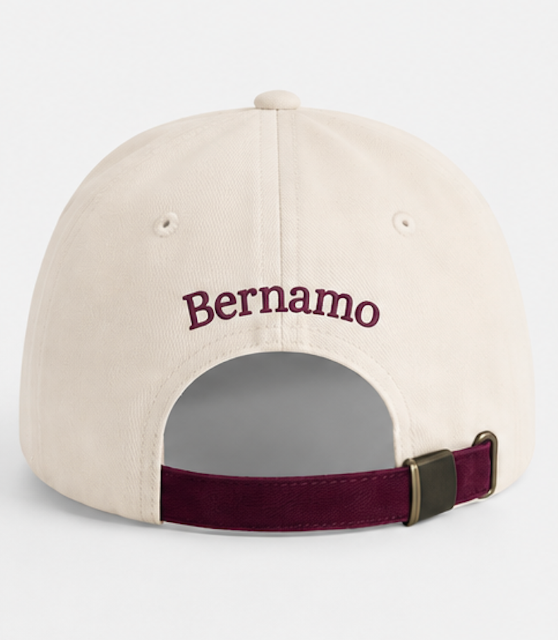 BERNAMO BICOLOR CAP BURGUNDY