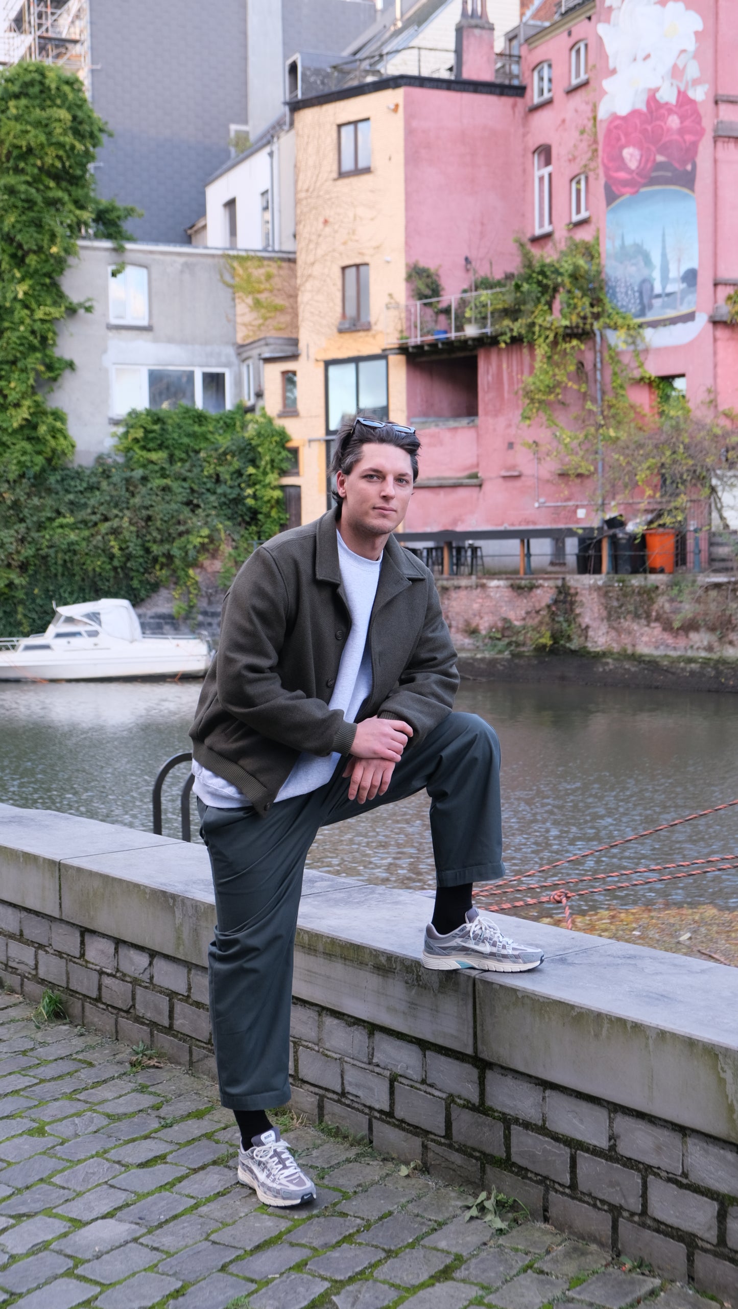 WOOL BOMBER JACKET KHAKI